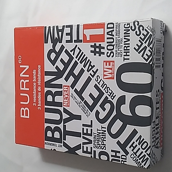 3 resistance bands from Burn 60 from Fab Fit Fun. Light, Medium and Heavy bands - Picture 5 of 6